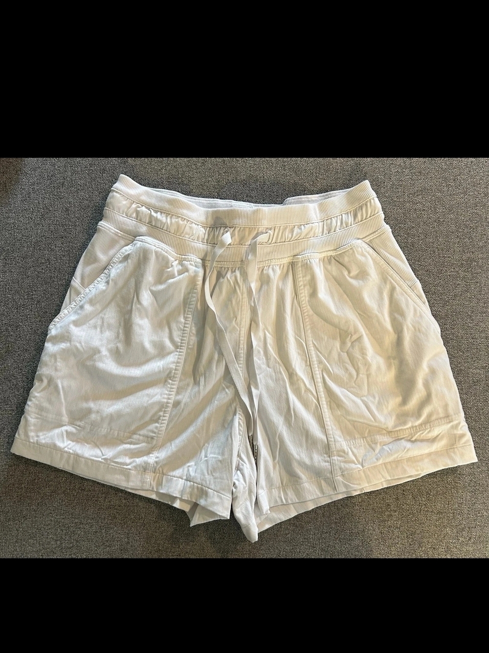 lululemon athletica White Women's Athletic Drawcord Shorts